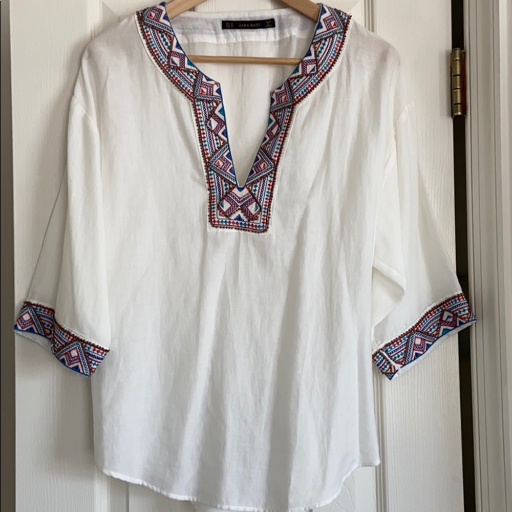 Zara Basics Boho Top